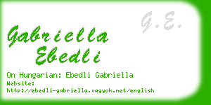 gabriella ebedli business card